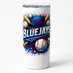 Bluejays Baseball-Inspired 20 oz Skinny Tumbler