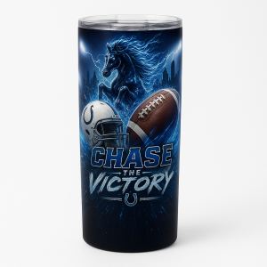 Chase the Victory Football Tumbler