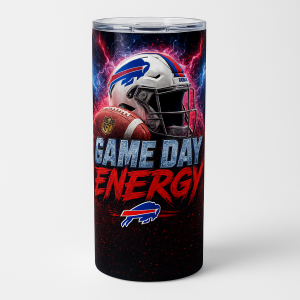 Game Day Energy Football Helmet 20oz Skinny Tumbler