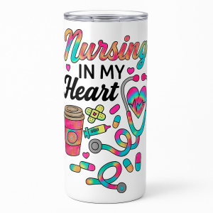Nursing In My Heart 20 oz Skinny Tumbler