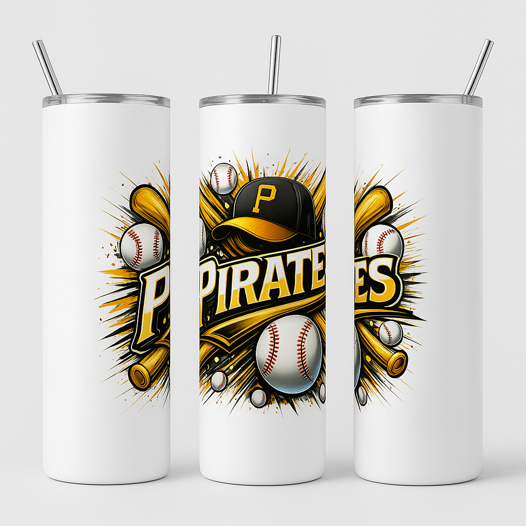 Pirates Baseball Graphic Tumbler - Image 2