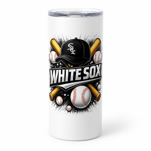 White Sox Baseball Graphic 20 oz Skinny Tumbler