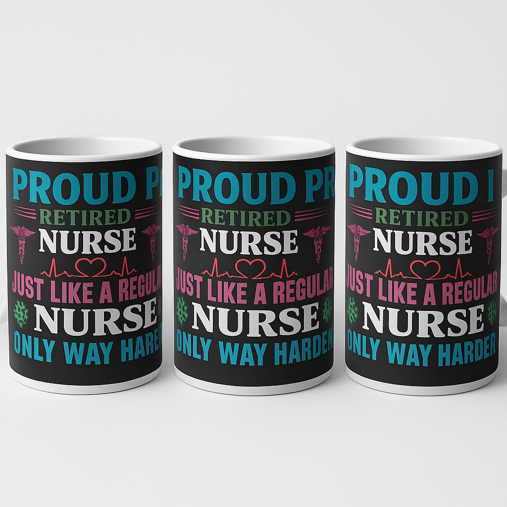Retired Nurse Pride 15 oz Ceramic Mug - Image 2